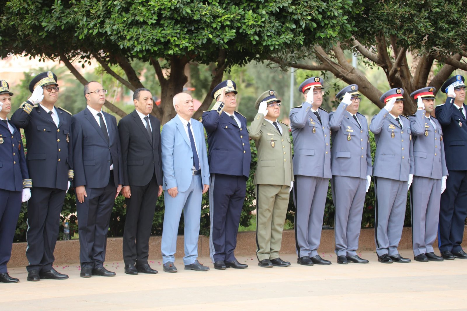 مراسيم تحية العلم بخنيفرة تخليداً للذكرى الخمسين للمسيرة الخضراء